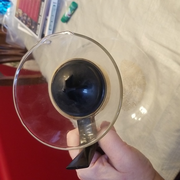 XP⚡Vintage Geni Corning Glass Gold MCM Atomic 24 ounce Carafe - Picture 2 of 4